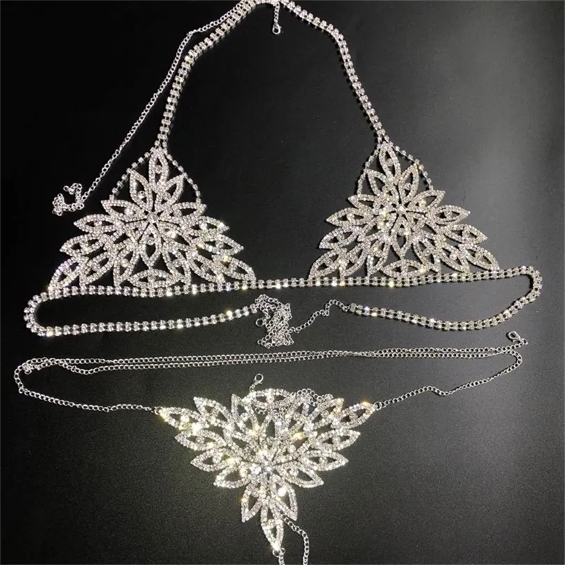 Crystal Chain Bikini Set With Harness And Bling Thong... From Xue08, $15.47  | DHgate.Com