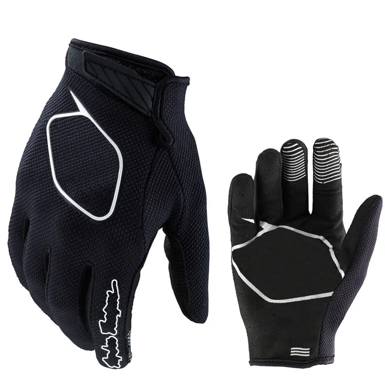 Guantes para carreras de motos todoterreno, guantes transpirables de dedos largos para ciclismo de fondo, para hombres y mujeres