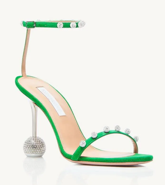 Diseñador de verano Marcas Secretos Sandalias Zapatos Bola de discoteca Tacón Fiesta para caminar para mujer Boda Vestido de dama sexy Sandalias de gladiador de lujo Moda EU35-42