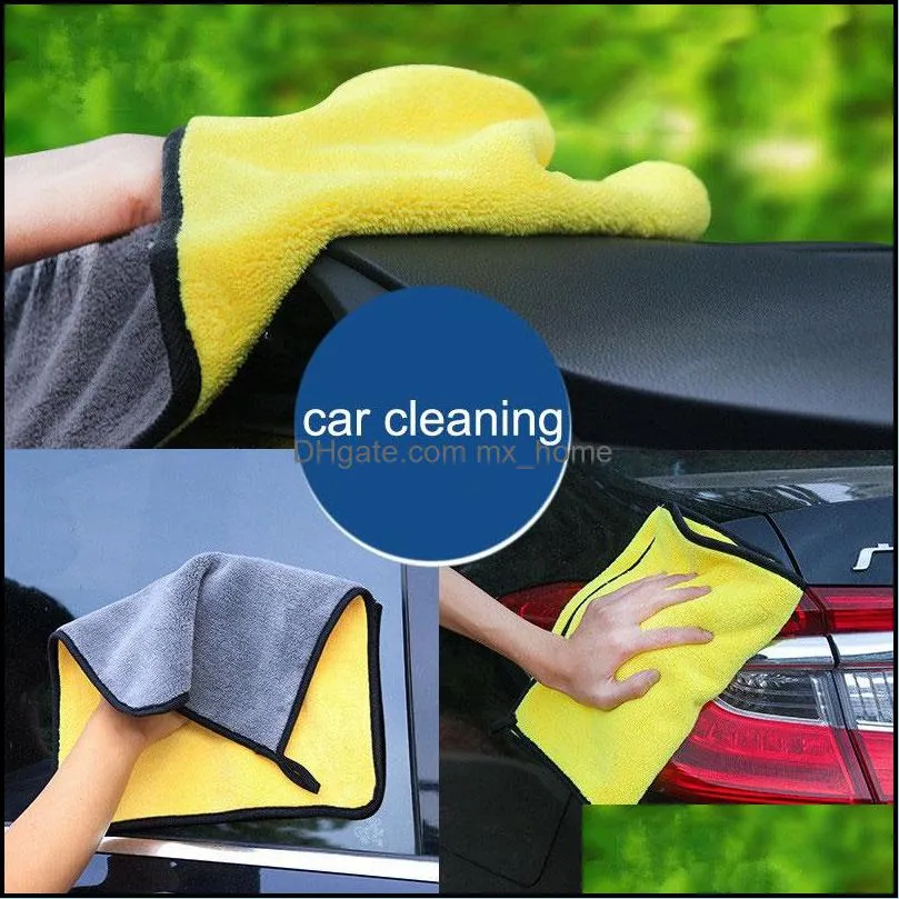 thickening towel double side coral fleece fine fiber car care washcloth multi function strong thickened towels vtky2307