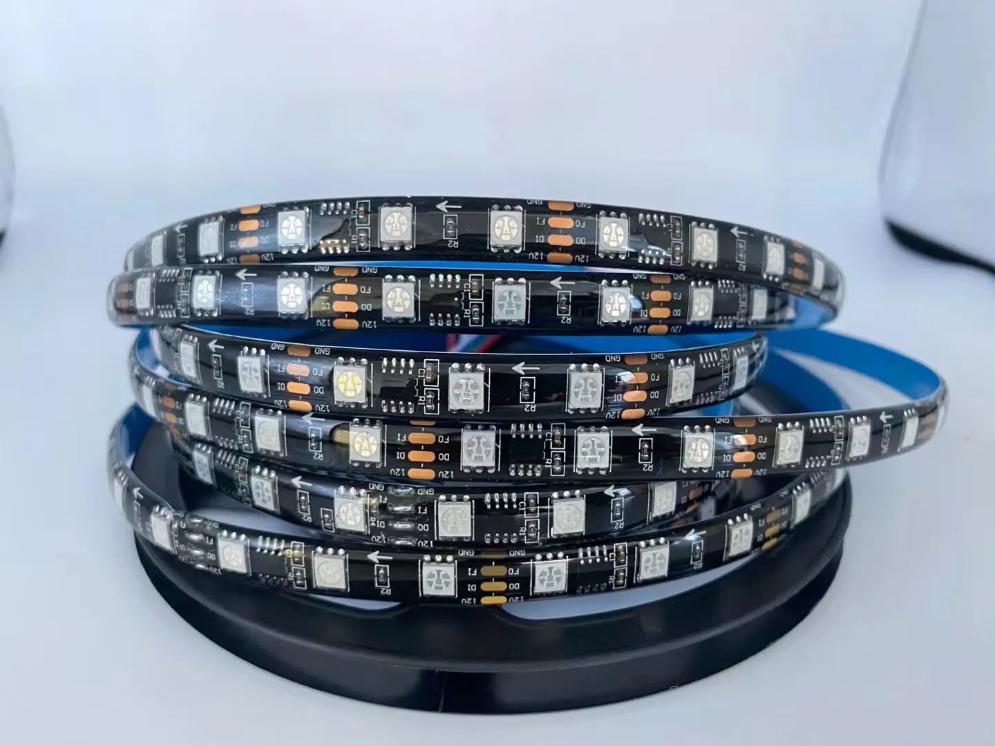 LED-Streifenlicht DC12V, einzeln adressierbar, WS2811 LED-Streifenlicht, weiß/schwarz, PCB, 30/60 Pixel, RGB 2811, LED-Band, Band, wasserdicht
