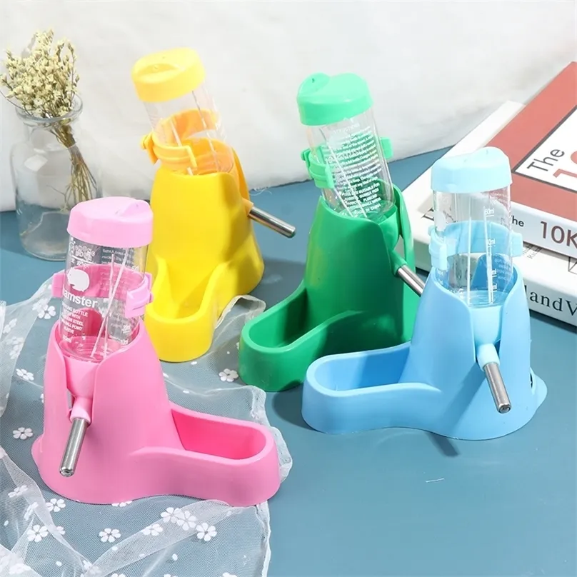 1Pc Hamster Water Bottle Small Animal Accessories Automatic Feeding Device Food Container Pet Drinking Bottles 220624