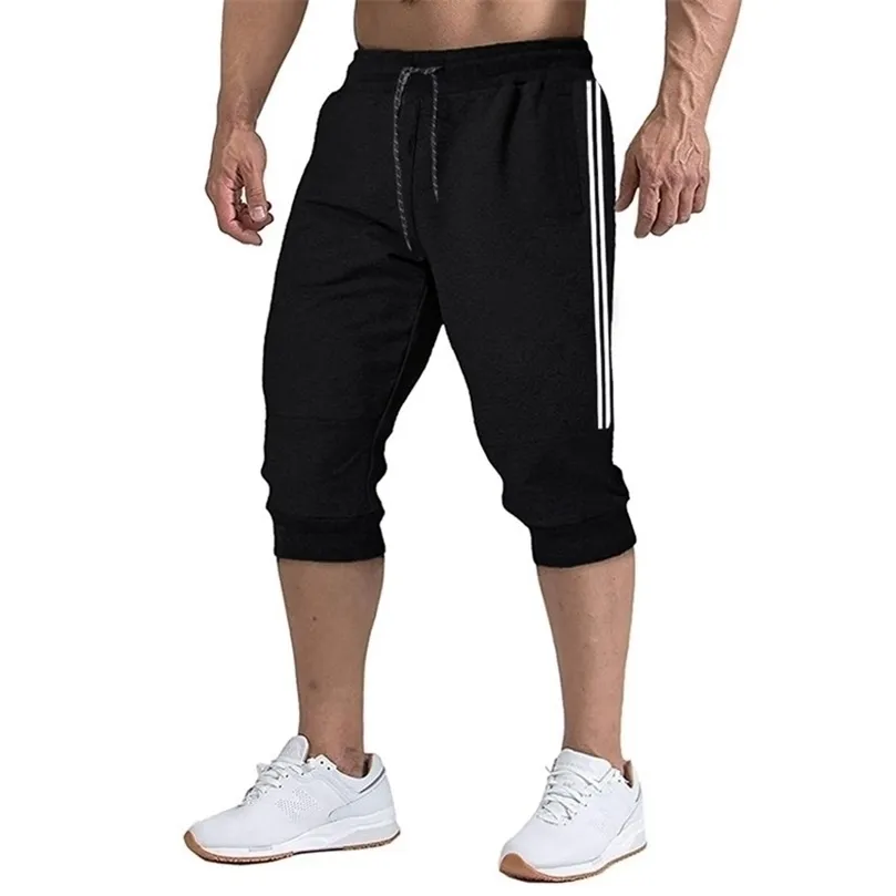 Män jogger casual smal harem shorts mjuk 34 byxor modemärke tröjor sommar bekväma hane xxxl 220614
