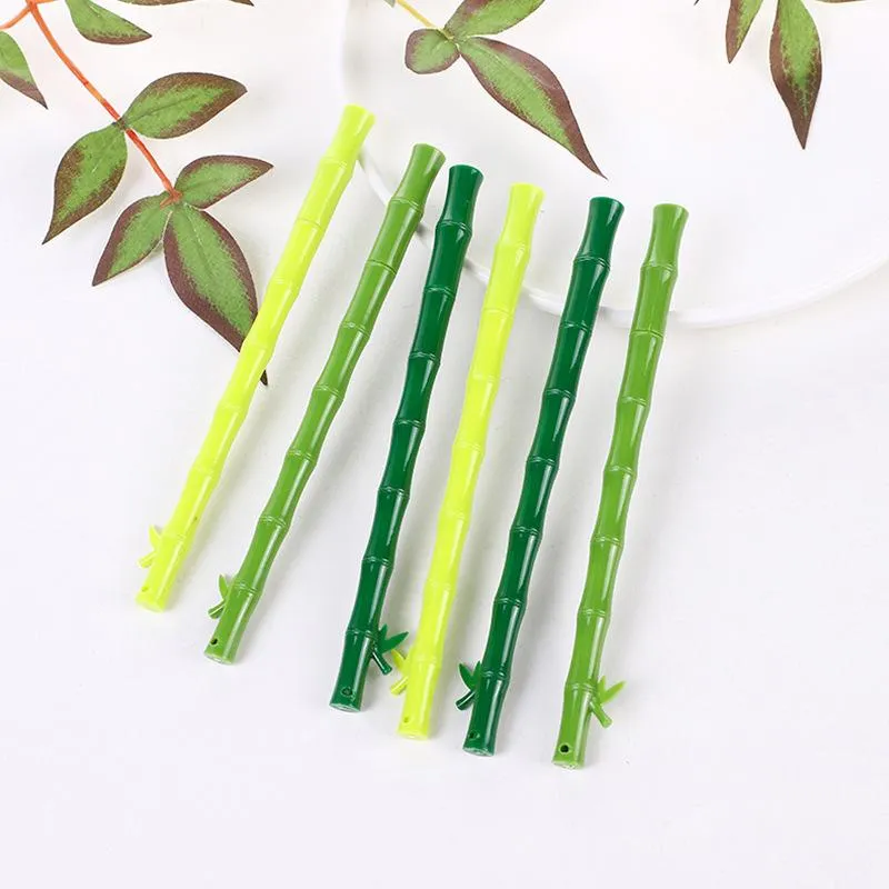 Bamboo Neutral Pen Cartoon Creative Cute Students Use Stationery Test Prizes  Office Supplies Needle Tube Signature Business Gift Pens