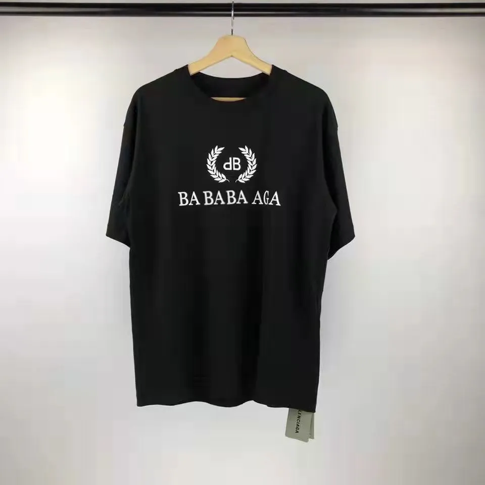 Moda erkek tişörtler erkek kadın tasarımcı gömlekler tees yuvarlak boyun pamuklu giyim alfabesi baskılı şık kısa kollu üst yaz severler için tshirt