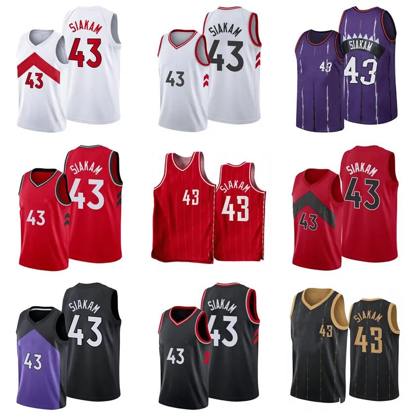 Basketball Jersey Pascal Siakam 2022 23 New Season Men Youth City