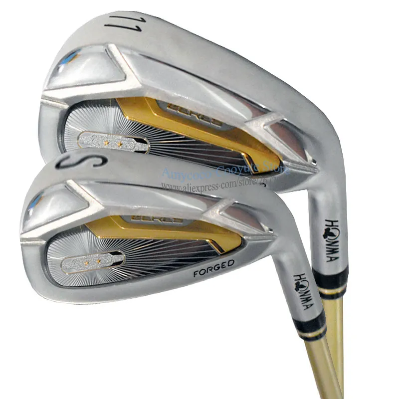 Golf Kulüpleri 2 Yıldız Honma S-07 Golf Irons 4-10 11 A I Iron Club Seti R/S Çelik veya Grafit Mil