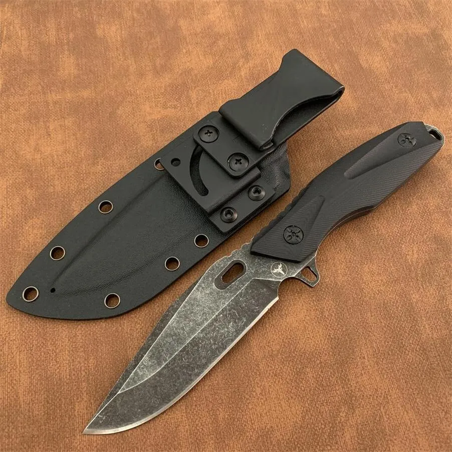 Pohl Force Lionsteel Fixed Blade Knife DC53 Steel Outdoor Tactical Knife Survival Camping Tools Collection Hunting Knives