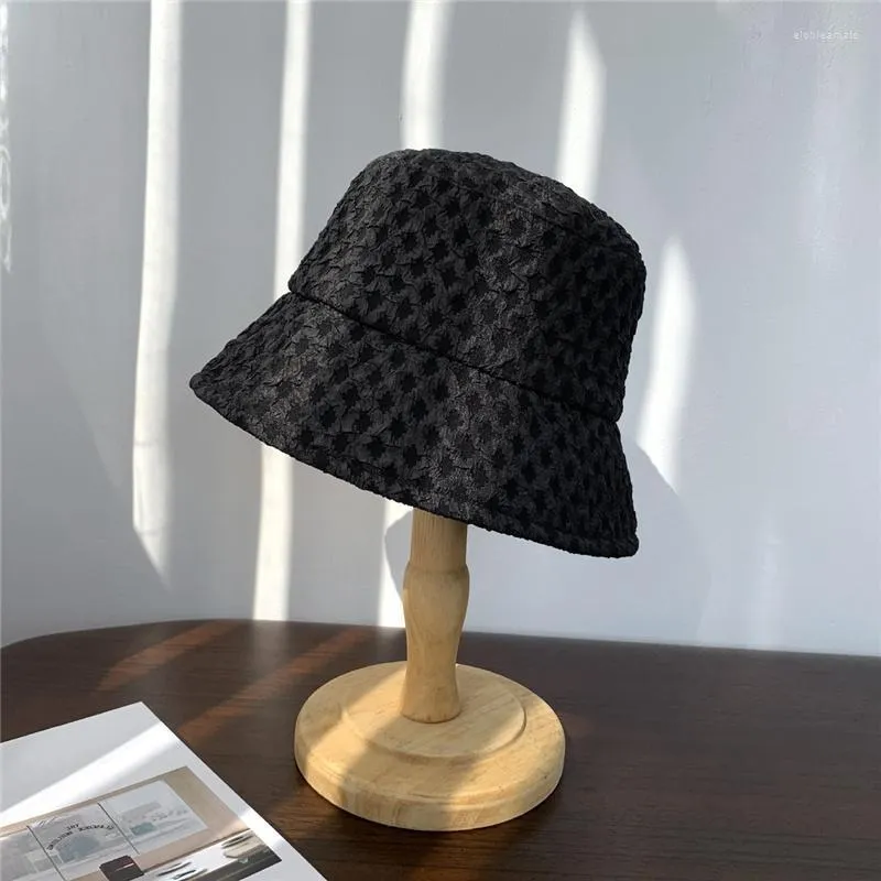 Bérets Chapeau de seau japonais pour femmes printemps automne plaine hommes Panama randonnée en plein air plage casquette de pêche crème solaire femme chapeau de soleil Bobberets Elob2