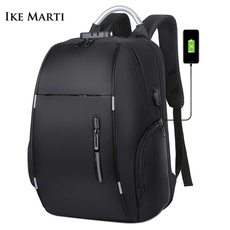 Men sac à dos antivol 22l USB Charge de voyage sac à dos 15,6 pouces ordinateur portable mâle étanche des sacs d'école de sport extérieur 220512