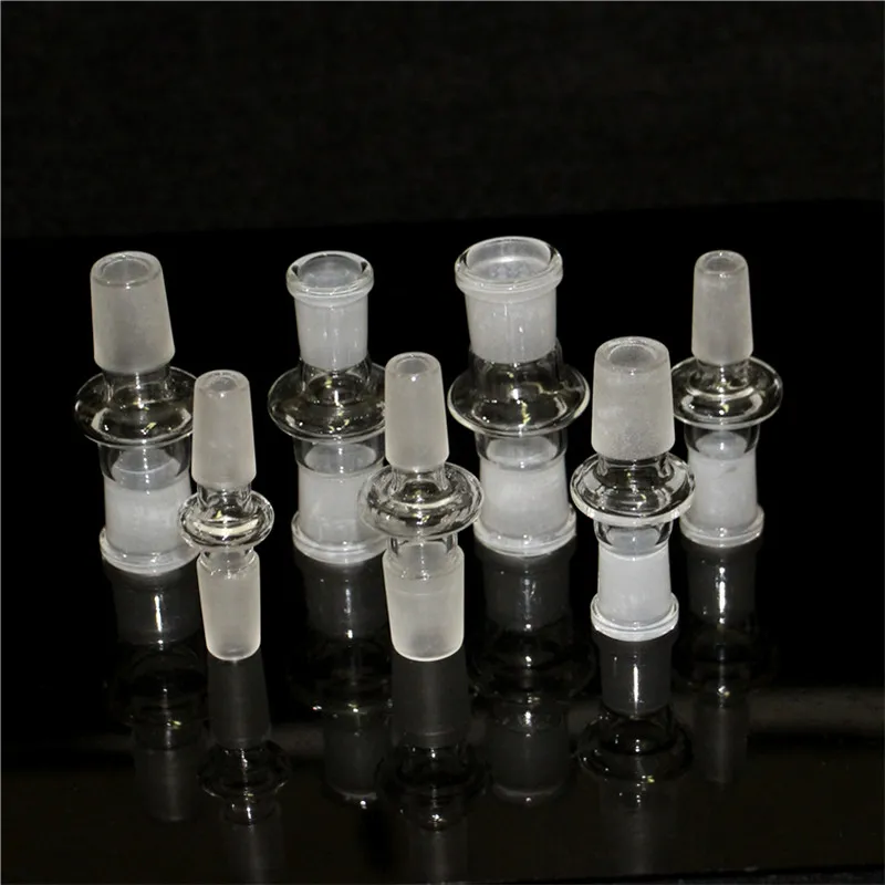 Rauchen Glasbong-Adapter 14 mm 18 mm gerader Kuppeladapter Glaskonverter Außengelenk 14,5 mm 18,8 mm Shisha-Aschefänger für Bongs