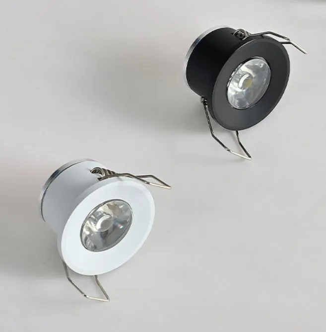 Mini downlight a LED sotto la luce del punto di mobile 1W 3W per lampada da incasso soffitto AC85-265 V Luci giù con driver 31mm