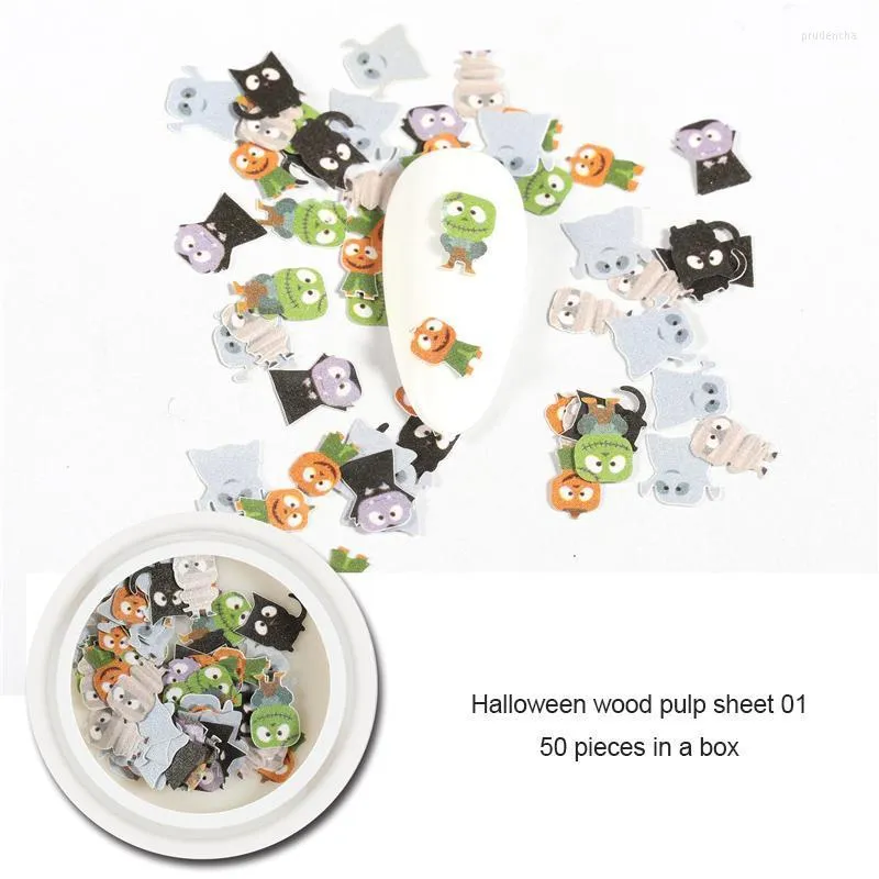 Klistermärken dekaler nagel wraps nagel lappar diy jul halloween design konst för kvinnor dekoration prud22