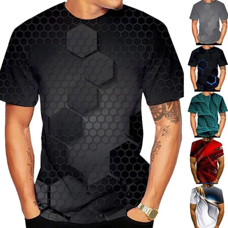 Męskie koszulki Design Summer T Shirt Mężczyźni Krótki Rękaw Tee Slim Fit Mens Shirts Moda Styl Tshirt Casual T-shirt Odzież 3d sportswears