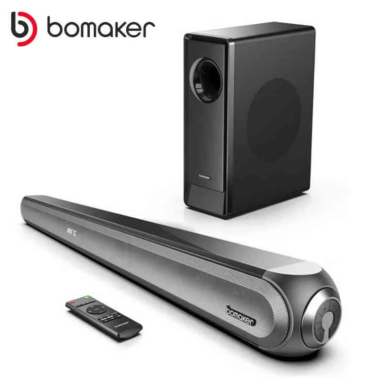 Bomaker W Tv Soundbar Met ''Subwoofer Wireless Bluetooth Speaker D Dolby Surround Sound System Home Theater Speaker J220523