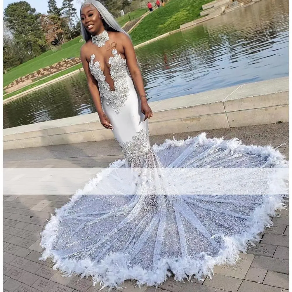 chinese dress ladies Allover Floral-Lace Long La Femme Mermaid Prom Dress White / 14 main image 0