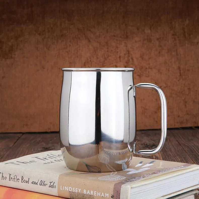 1000Ml Mug Coffee Tea Cup Mugs Stainless Steel liner Water Cup Ear Hanging Portable Beer Cups Travel Bottler