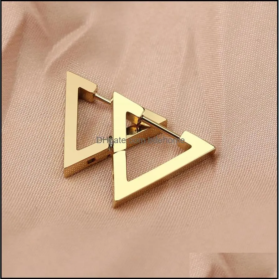 Fashion Geometric Heart Square Hexagon Ear Cuff Stainless Steel Ear Clip Earrings For Women Jewelry