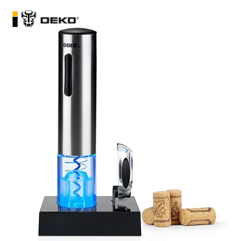 電気ワインオープナー充電式オープンボトルフォイルカッターキッチンアクセサリー家庭用ツール201201用に自動的に設定
