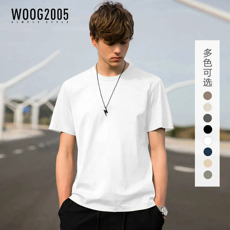T-shirt da uomo in t-shirt a maniche corte in cotone da 220 g di cotone da uomo in cotone da uomo 2022