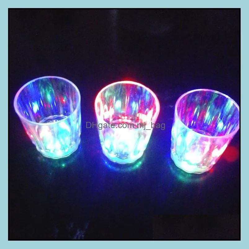 Wine Glasses Drinkware Kitchen, Dining & Bar Home Garden Led Flashing Glowing Cup Water Liquid Activated Light-Up Beer Glass Mug Luminous