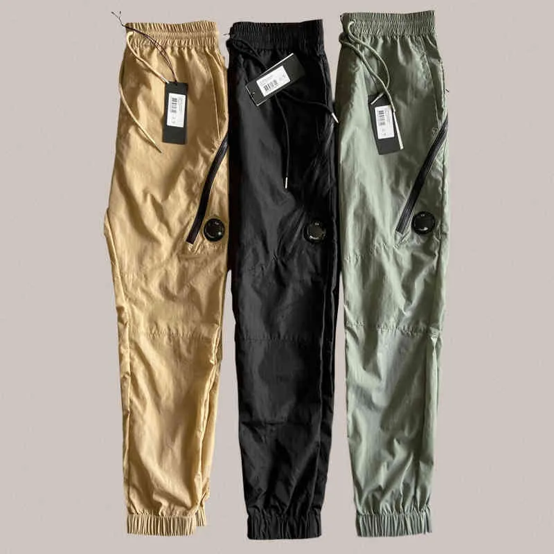 سروال رجالي Cp Pants Companys نايلون مقاوم للماء بناطيل كاجوال التجفيف السريع للعدسة الديكور بنطلون رياضي