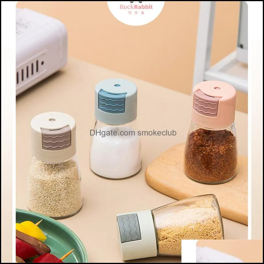 Kitchen Tools Quantitative salt shaker press-type salt control sprinkler to measure out the seasoning box new bottle