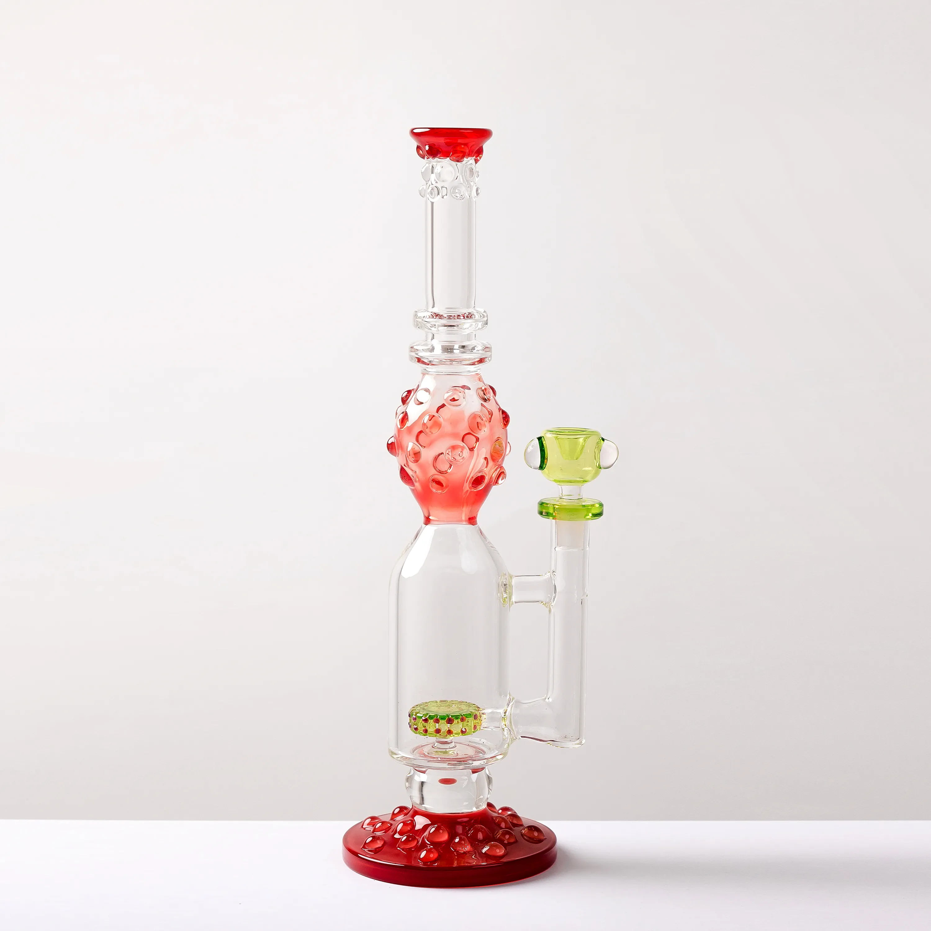 bang en verre Accessoires pour fumeurs Fusée rouge sang narguilé plate-forme pétrolière collecteur de narguilé 16 pouces Nous sommes le fabricant