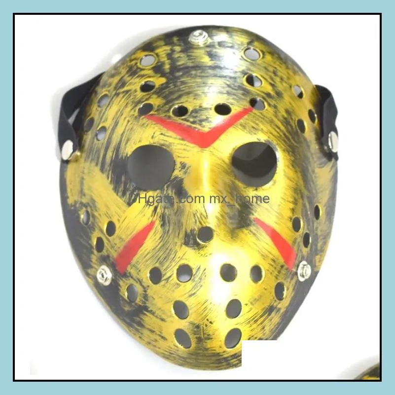 Archaistic Jason Mask Full Face Antique Killer Mask Jason vs Friday The 13th Prop Horror Hockey Halloween Costume Cosplay Mask in