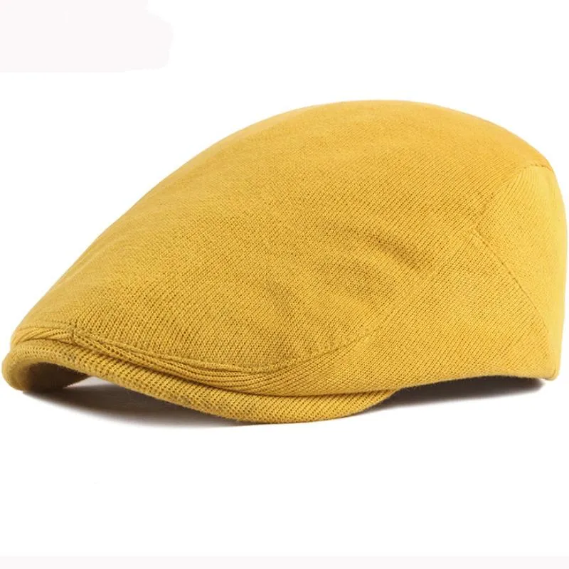 Berety cukierki kolory Ivy sboy płaska czapka wiosenna jesienna czapki dla mężczyzn kobiety solidne artystki malarz hat regulowane beret capberets