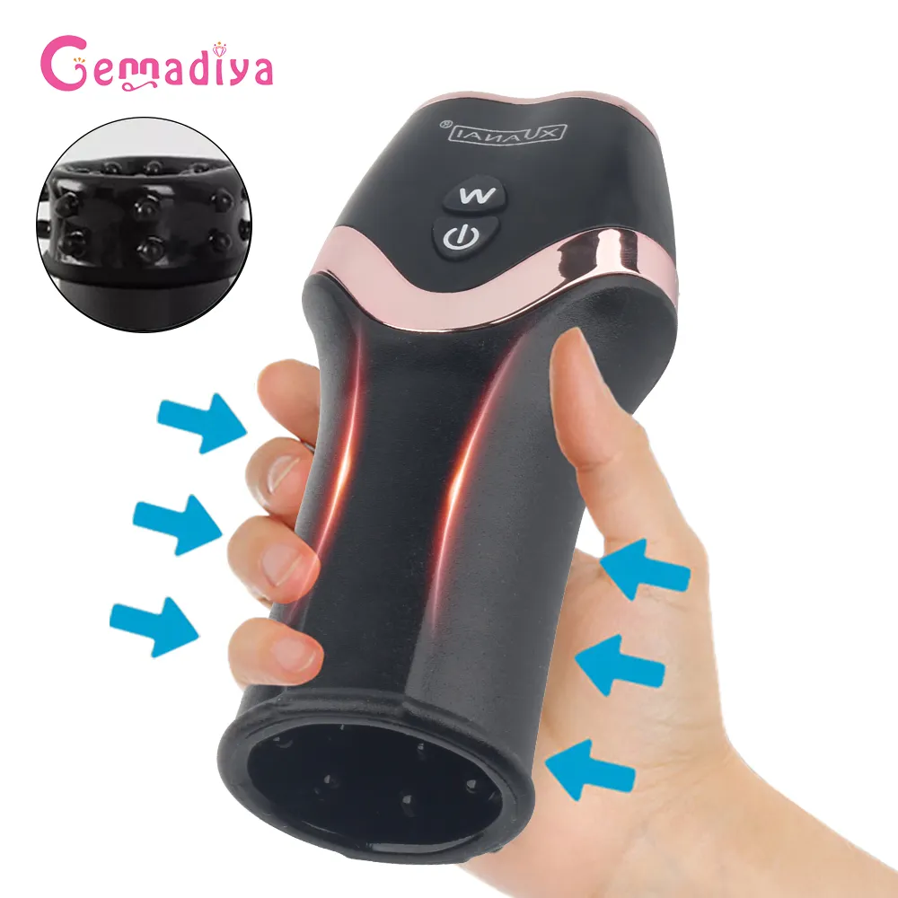 New Penis Vibrators Delay Glans Trainer Male Masturbator Vibrator Automatic sexy Stimulate Massager Toys for Men