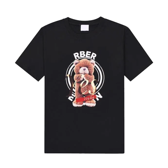 Tasarımcı Gelgit T Shirt Berber Göğüs Mektubu Lamine Baskı Kısa Kollu Yüksek Sokak Gevşek Boy Rahat T-shirt 100% Erkekler ve Kadınlar için Saf Pamuk Tops # 29