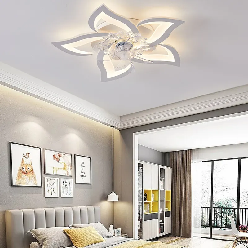 Modern Ceiling Fan With Led Light For Living Room Bedroom Dining Lights Torch Multipoin Ventilador Ceilings Fans Lighting From 235 06 Dhgate