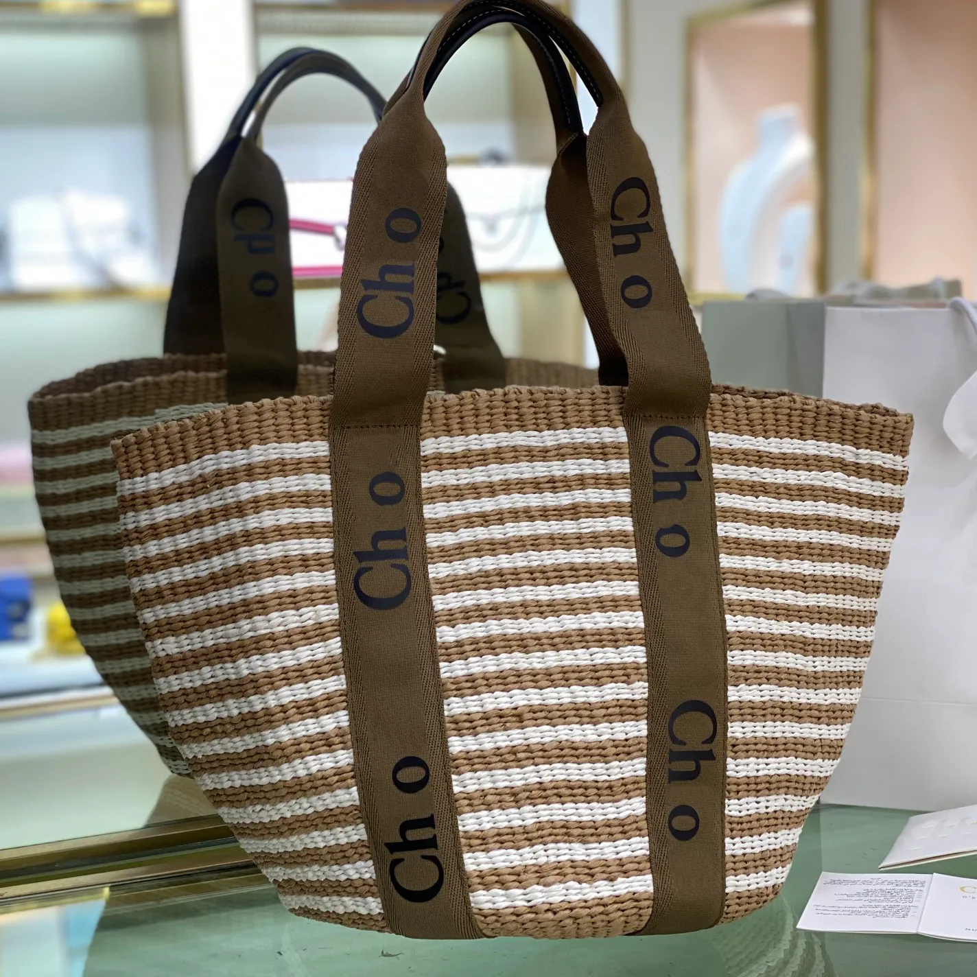 CH straw Fashion Designer Shopping Bag Womens Totes Shoulder Women Handbags Purses Big Handbag