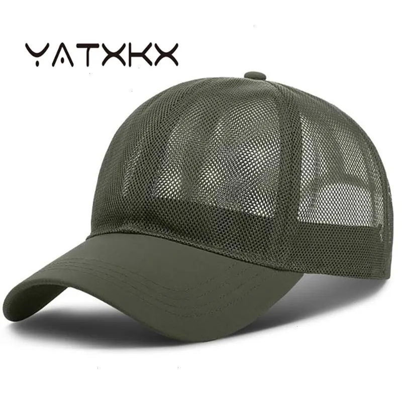 Yatxkx Beyzbol Kapakları Erkekler İçin Kadınlar Yaz Şapkaları Nefes Alabaş Güneş Açık Kamp Gorras Bikini Snapback