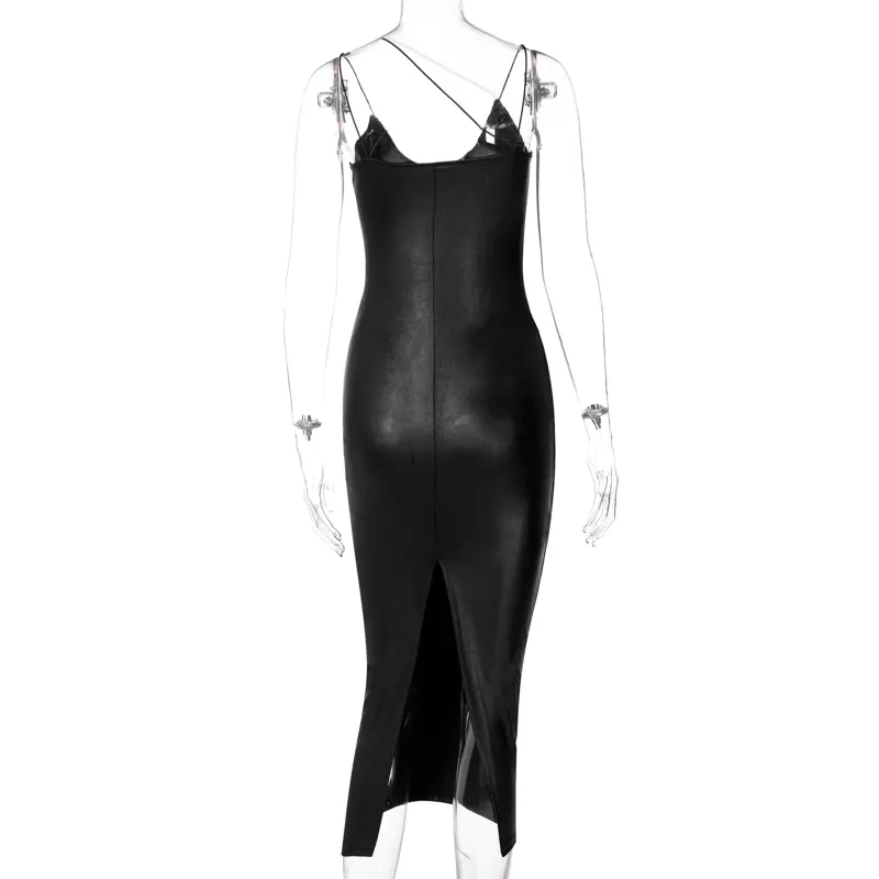 Pu Faux Leather Women Slit Midi Dress V Neck Backless Bodycon Kimono Sleeve Autumn Winter 226014 from Dhgate Basic & Casual Dresses - price 29.85 Pu Faux Leather Women Slit Midi Dress V Neck Backless Bodycon Kimono Sleeve Autumn Winter 226014 from Dhgate Basic & Casual Dresses - price 29.85
