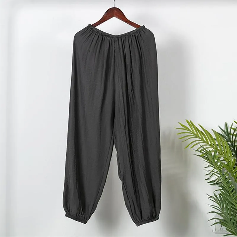 Women's Sleepwear Fdfklak Loose Ice Silk Lantern Trousers Women Pajamas Pant Spring Autumn Pants Korean Sleep Bottoms Outside WearWomen's