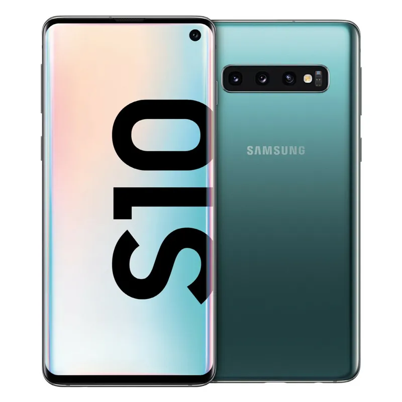 Samsung Galaxy S10 G973U 6.1 "8 Go de RAM 128 Go de ROM Octa Core Snapdragon 855 NFC 4G LTE Téléphone portable débloqué d'origine