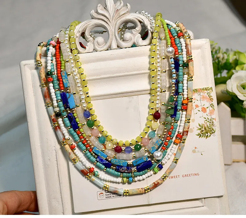 Buleens Seed Beaded Necklace Set For Women Summer India | Ubuy