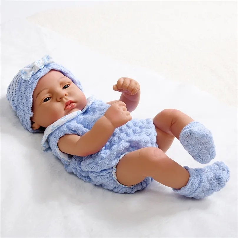 40 cm Baby Reborn Dolls Toys Waterproof Full Silicone Life Life Bebe Girls Children's Gifts 220505