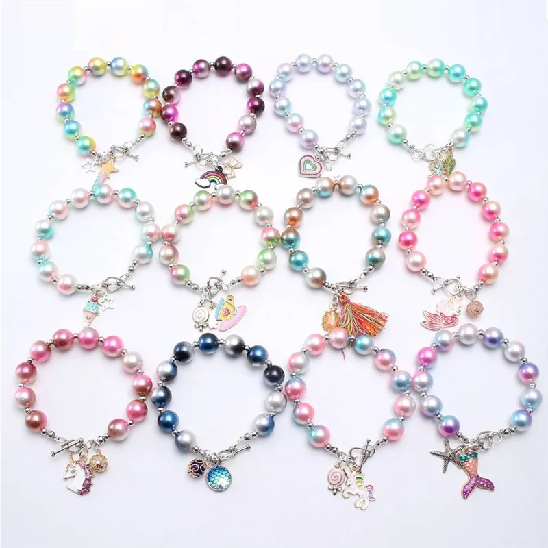 Girls Multi Cloud Charm Starlet Shimmer Bracelets Set of 5 Girls Multi Cloud Charm Starlet Shimmer Bracelets Set of 5