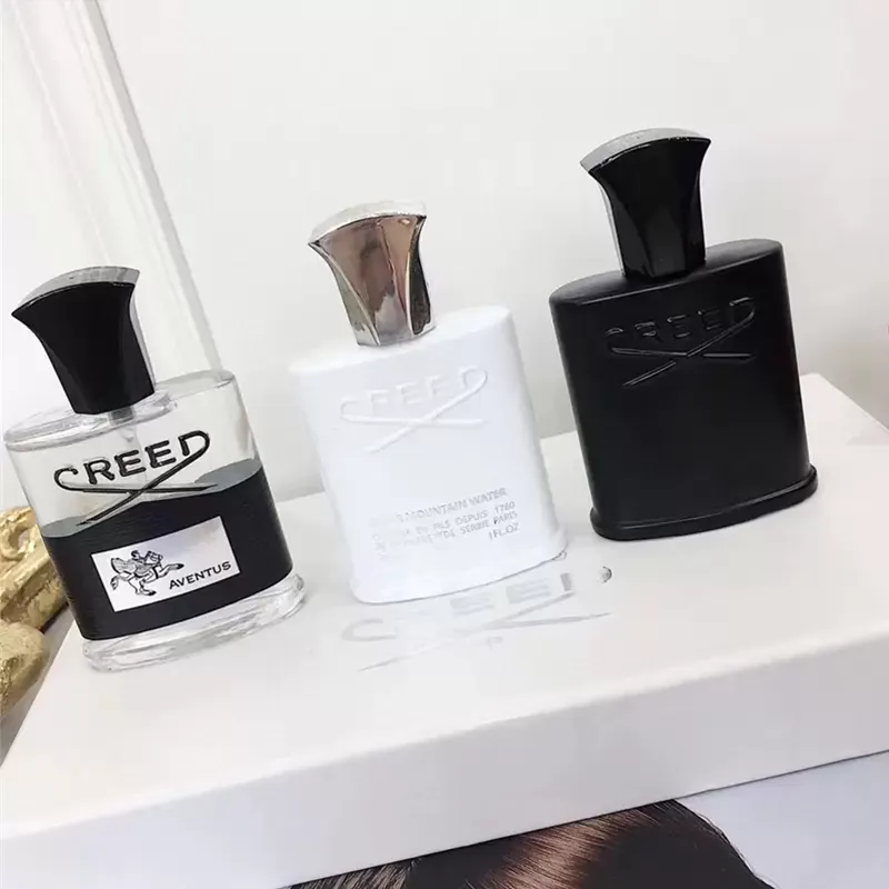 US 3-7 business days fast delivery Creed Perfume 3pcs set Deodorant Incense Scent Fragrant Cologne for Men Silver Mountain Water