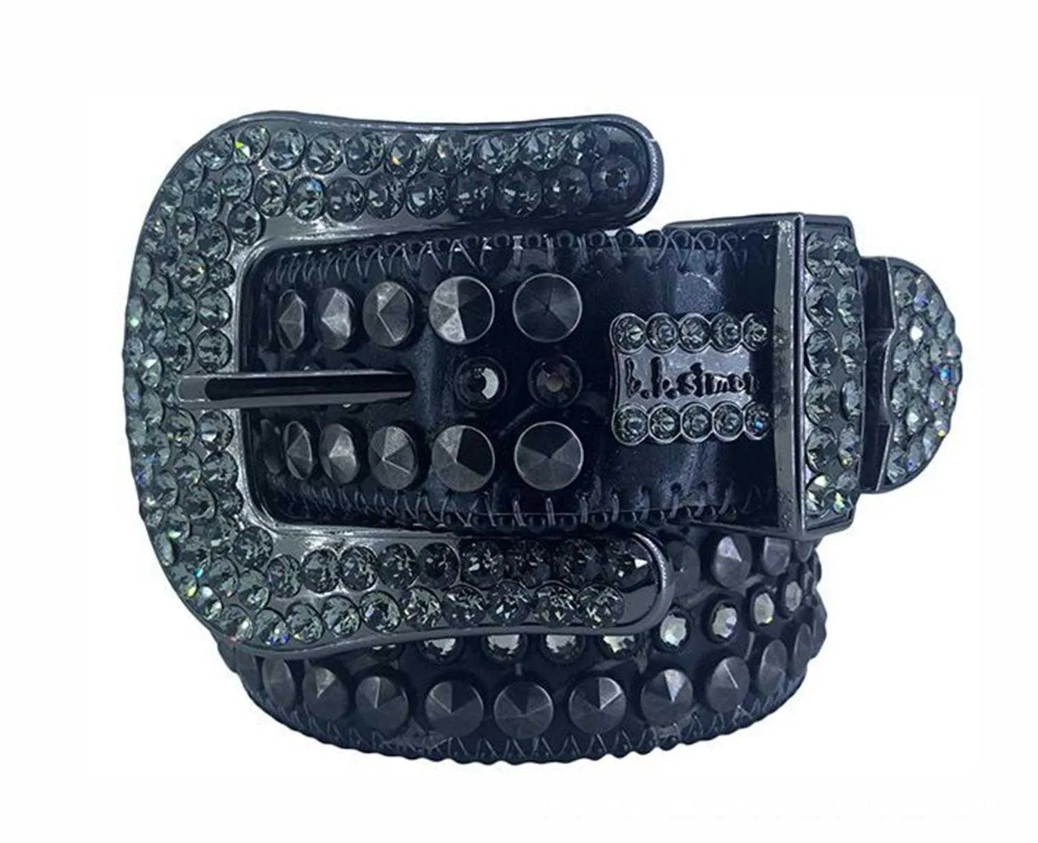 Cinture di design più alla moda Cintura da uomo di alta qualità Bb Simon con strass con strass bling Larghezza 4,0 cm Cintura241m