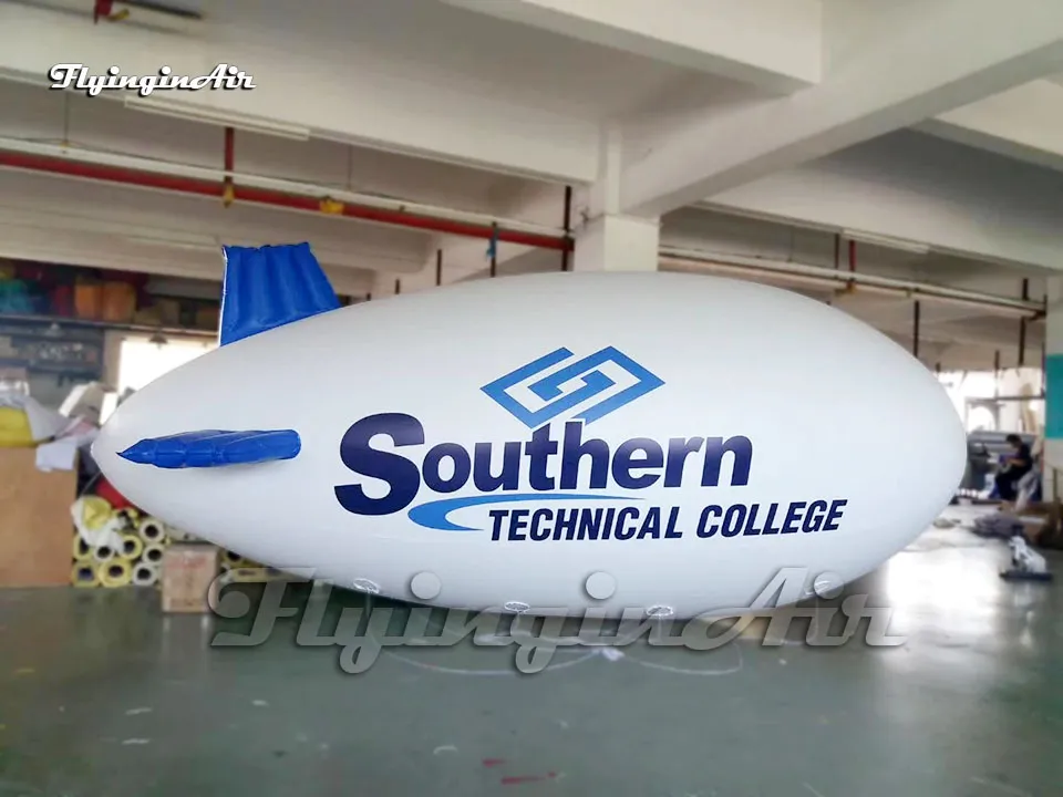 Outdoor Advertising Inflatable Zeppelin PVC Helium Blimp Air Floating Balloon Airship Model For Parade Event