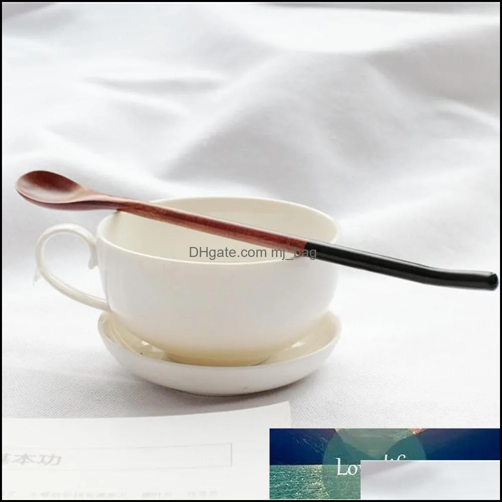 High Quality Wooden Spoons Large Long Handled Tea Coffee Tea Soup Stirring Tableware