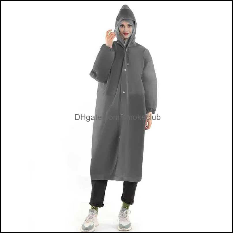 Raincoat Women Men Impermeable Thickened Waterproof Tourism Outdoor Hiking Poncho Hooded Coat 220217