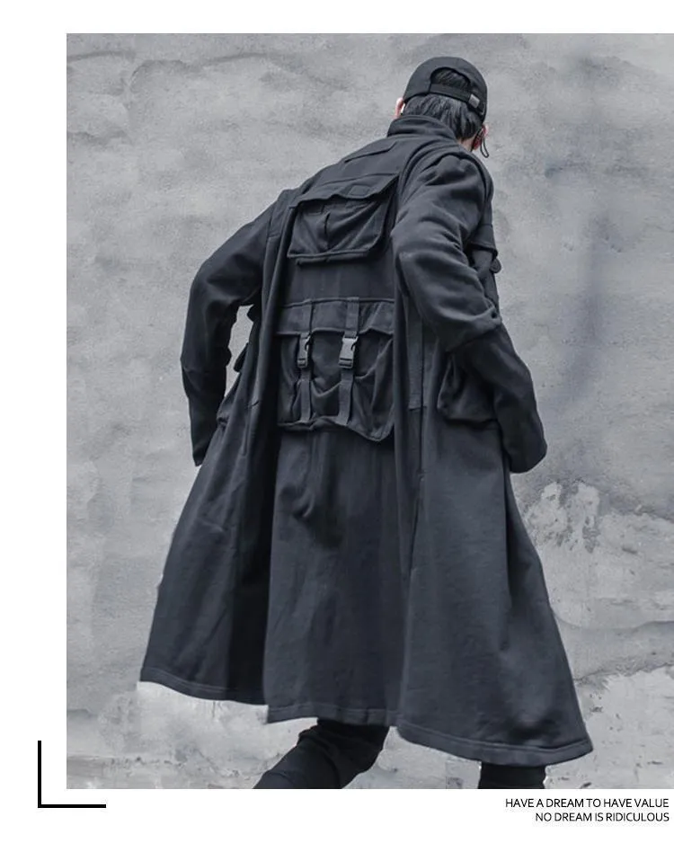 HOUZHOU Gothic Trench Coat Mens Techwear Jacket, Long Coat, Cardigan, Windbreaker Cloak Black Streetwear Clothing For Hip Hop, Punk, And Rave From Lu04, $87.25 | DHgate.Com HOUZHOU Gothic Trench Coat Mens Techwear Jacket, Long Coat, Cardigan, Windbreaker Cloak Black Streetwear Clothing For Hip Hop, Punk, And Rave From Lu04, $87.25 | DHgate.Com