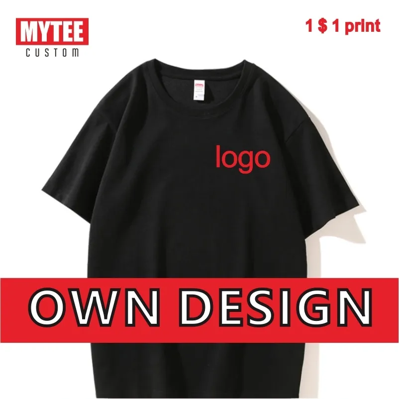 MyTee Summer Men's Loose T-shirt Anpassad Drop Shoulder T-shirt mode Streetwear Gothic Casual Overdimensionerade par T-shirt 220609