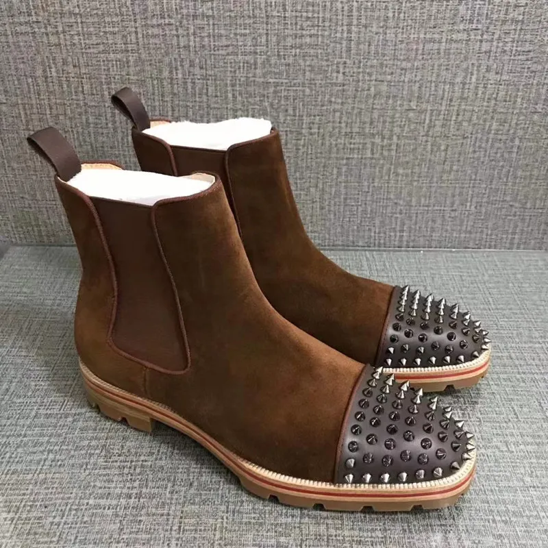 純正最安値 エレガントなドレスシューズ冬のブランドデザイナーメンズアンクルブーツ赤いボトムメロンスパイクブーツ まとめ買い Mascontal Com Br 純正最安値 エレガントなドレスシューズ冬のブランドデザイナーメンズアンクルブーツ赤いボトムメロンスパイクブーツ まとめ買い Mascontal Com Br