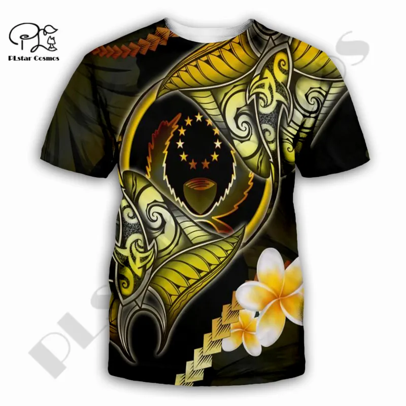 PLstar Cosmos est 3DPrinted Polynesian Archipelago Tribal Tattoo Art Casual Unisex Divertente Streetwear Summer Short Style 1 220623